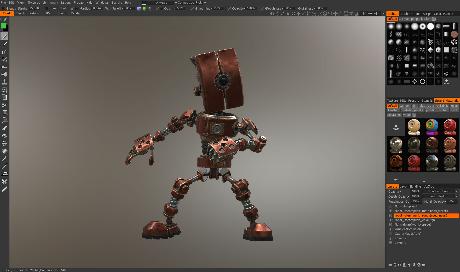 3d coat crack interface