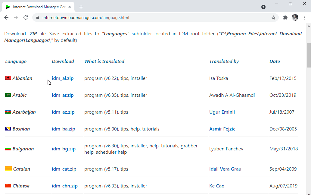 IDM resume broken downloads feature